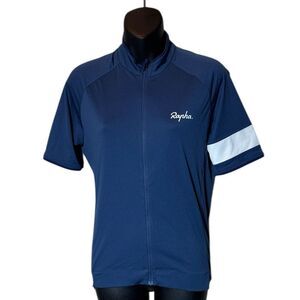 Rapha men’s medium core jersey blue cycling riding performance wear technical